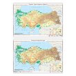 Türkiye Fiziki Haritası (Yazılabilir - Silinebilir) Ankara Yayıncılık