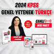 Dijital Hoca 2024 GY-GK VİP Türkçe Canlı Ders Paketi -Öznur Saat Yıldırım