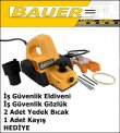 Bauer 3600 Watt Bakir Sargılı Sarı Metal Şanzuman Çift Bıçakli Planya Rende Makinesi