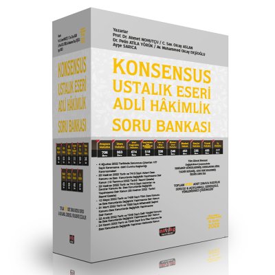 KONSENSUS Ustalık Eseri Adli Hakimlik Soru Bankası Savaş Yayınları 2022 ...