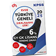 Dijital Hoca 2025 KPSS Lisans Genel Yetenek Genel Kltr Trkiye Geneli PDF zml 6`l Deneme