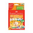 Faber Castel Jumbo Üçgen Beyaz Gövde Boya Kalemi 12 Renk EKIN-5335