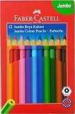 Faber Castell Jumbo Kuru Boya 12 Renk Köşeli 07.11.079.058