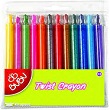 Bu Bu 12 Renk Twist Crayon