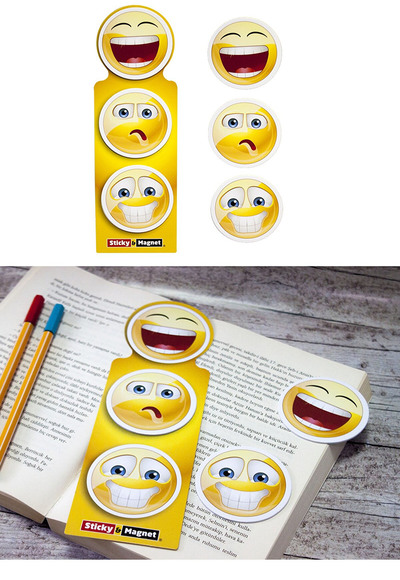 Notyaz Smile Sticker & Kitap Ayracı Model1 Nano Yapışkanlı Özel Kesim