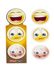 Notyaz Smile Sticker & Kitap Ayracı Model 3, Nano Yapışkanlı, Özel Kesimli