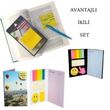 Notyaz SET Renkli effaf Notlar ve Violin Not Seti