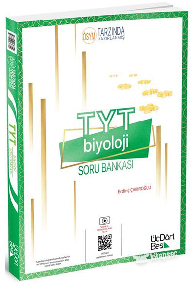 2024 Model TYT Biyoloji Soru Bankası Üç Dört Beş Yayınları