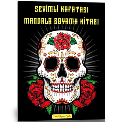 Sevimli Kafatası Mandala Boyama Kitabı-100 MANDALA