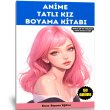 Anime Tatl Kz Boyama Kitab 50 Boyama Sayfas