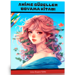 Anime Gzeller Boyama Kitab  Poster Hediyeli 40 Sper Boyama