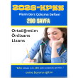 2025-KPSS Planl Ders alma Defteri 200 Sayfa
