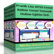 Pratik Lise KPSS Genel Kltr Genel Yetenek Online Eitim Seti