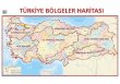 Trkiye blgeler haritas  70x100 Cm ital