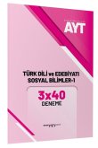 AYT Türk Dili ve Edebiyatı Sosyal Bilimler 1 3x40 Deneme Marka Yayınları
