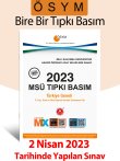 MSÜ Tıpkı Basım (Milli Savunma Üniversitesi 2023 Yılı Sınav Soruları) A Yayınları