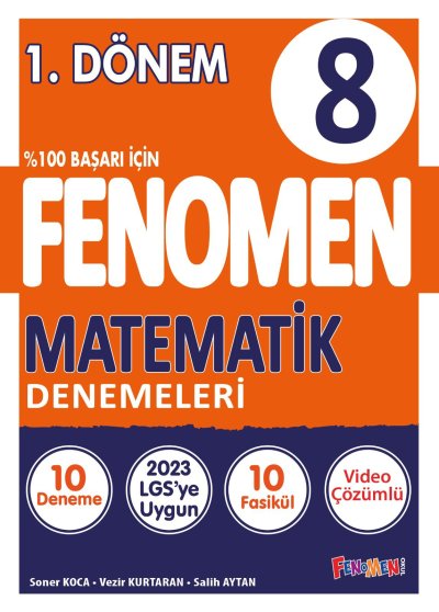 Fenomen 8 Matematik 1.Dönem Denemeleri (10 DENEME) | 9786258450873