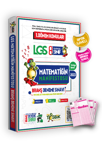 2024 LGS 8.Sınıf Matematiğin Manifestosu 1.Dönem Müfredat Konuları Çözümlü Deneme Sınavı