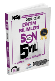 Dizgi Kitap 2025 KPSS Eitim Bilimleri Son 5 Yl Video zml km Sorular