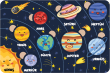 Br Toys Gezegen Puzzle Gezegenleri Tanıyalım ilk puzzlem Çocuklar İçin Eğitici-öğretici Ahşap Puzzle
