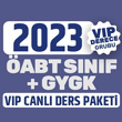 2023 ÖABT Sınıf Öğretmenliği + GY-GK Kral İkili Canlı Ders Paketi (VIP Derece Grubu)