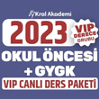 2023 ABT Okul ncesi + GY-GK Kral kili Canl Ders Paketi  (VIP Derece Grubu)