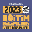 2023 Eğitim Bilimleri Video Ders Paketi -Notlu- (Vip Derece Grubu)