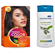 Trend Color Kit Saç Boyası 1.0 Koyu Siyah 50 ml - Parantes Şampuan - Kuru ve Yıpranmış Saçlar İçin Dolgunlaştırıcı Etki Zeytinyağı Özlü 500 ml 9903