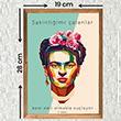 Frida Kahlo Renkli Ahşap Poster