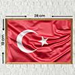 Türk Bayrağı Renkli Ahşap Poster