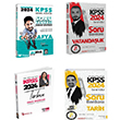 2024 KPSS Tarih+ Coğrafya+ Vatandaşlık+ Türkçe Soru Bankası 4`lü Seti