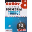 8. Sınıf LGS 1. Dönem Türkçe Görev 10 Deneme Nitelik Yayınları