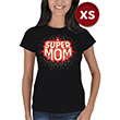 Süper Anne Kadın T-Shirt  (XS Beden) Siyah