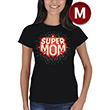Süper Anne Kadın T-Shirt  (M Beden) Siyah