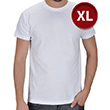 Erkek Bisiklet Yaka Dz Beyaz T-Shirt (XL) Beden
