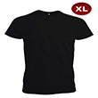 Erkek Bisiklet Yaka Dz Siyah T-Shirt (XL) Beden