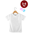 ocuk Unisex T-Shirt (3-6 ay) Beyaz
