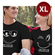 Sevgili Kombini Temal Siyah (XL) Tshirt