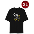 Oversize Unisex ay Temal Siyah (XL) Tshirt