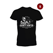 Erkek Bisiklet Yaka Bounty Hunter Temal Siyah T-Shirt (S) Beden