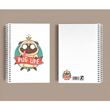 Pug Life Kral Kpek A5 izgisiz Spiralli Defter Bigelio