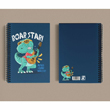 Roar Star Dinazor A5 izgisiz Spiralli Defter Bigelio